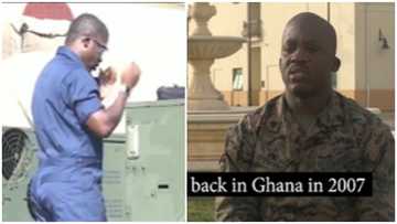 Ghanaian man becomes an electrician in the US Marine years after winning DV lottery