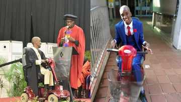 Mom proud beyond words as her disabled son bags master's degree