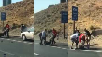 Good Samaritans from bible study rescue elderly couple from burning car