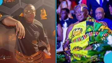 TikTok Sensation Oheneba Jude refuses to wash his hands after shaking hands with Otumfuo