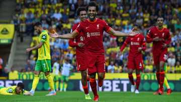 Mohamed Salah sets new Premier League record with powerful Liverpool goal