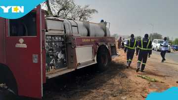 Tamale fire tender catches fire while responding to fire emergency