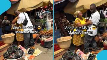 Ghanaian man in UK returns home without informing family, visits his mum in the market
