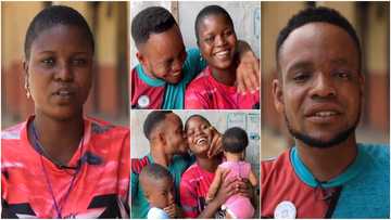 Wife of crippled man who danced on child’s dedication says she loves him unconditionally