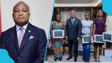 Okudzeto Ablakwa hosts six top WASSCE candidates from North Tongu, honours them with special packages
