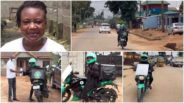 24-year-old lady uses her Okada riding business to train herself in school, tells her story