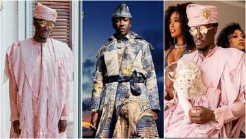 5 photos of Nana Cheddar flexing his sartorial credentials; poses with pretty ladies in 2