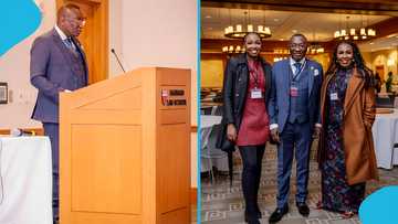 Ernest Ofori Sarpong attends Harvard University's Africa Conference with his wife and daughter Mandy