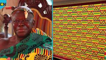 Asantehene Otumfuo Osei Tutu II donates new Kente cloths to Parliament of Ghana
