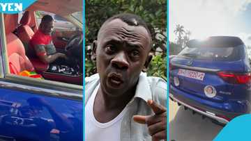 Akrobeto's latest Kantanka SUV speaks Twi to road users while on reverse, gets them excited in video