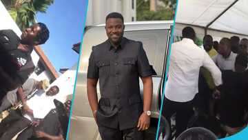 John Dumelo involved in a heated fight at a voting centre on UG campus, details drop as video trends