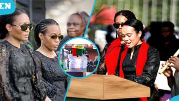 Nana Konadu Funeral: Zanetor's 1st daughter reads grandchildren's tribute with thick foreign accent