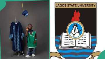 Lagos State University posts funny reaction to photo of graduate with small stature
