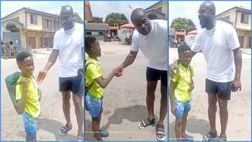 Ras Nene meets young boy by the roadside, offers him movie role in video