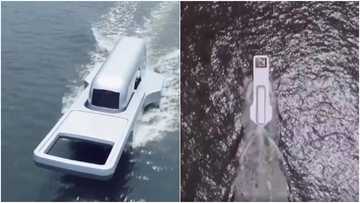 Talal Al Murad: A look at designer's giant zip boat that looks like he's opening the water