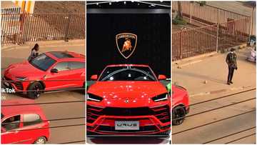 Ghanaian Lady Ditches Male Partner For Guy In A Lamborghini Urus Worth Over GH₵2 million; Video Causes Stir