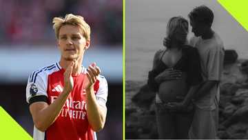 Martin Odegaard & girlfriend announce they are expecting first baby in adorable beach snap