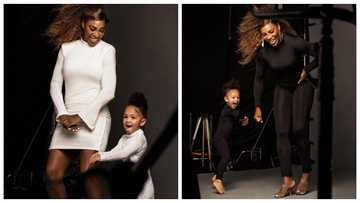 My mini-me: Serena Williams, daughter Olympia look stunning during fashion campaign shoot