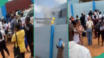 JAMB 2024: Video as generator at Lagos UTME centre catches fire, sends parents into frenzy