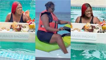 Cash Mama: Tracey Boakye proves she's rich as she 'chills' in Maldives; drops stunning photos