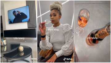 Lady flaunts her new apartment in viral video as she celebrates with a bottle of champagne
