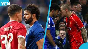 Costa and Martin Skrtel involved in heated 'fight' during charity match, video