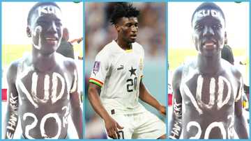 A fan of Mohammed Kudus weeps as he confesses love for Black Stars player, saying he would score a goal