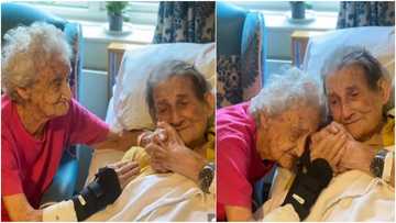 Adorable photos show heartwarming moment couple married for 66 years reunite after spending 100 days apart