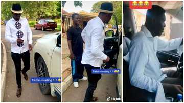 Agya Koo Drives Expensive Infinity Vehicle In Video; Peeps React: "Money sweet"