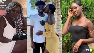 Photo of Thomas Partey's girlfriend at the stadium wearing a swimsuit pops up