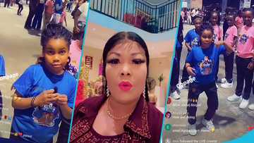 Agradaa's daughter welcomes Afronita at KIA, sings and dances to Kuami Eugene's Monica in video