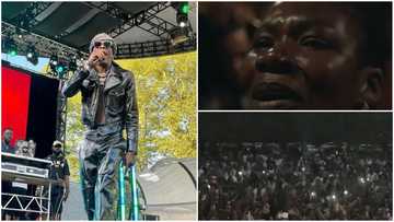Shatta Wale In The U.S: Huge Crowd Goes Wild As Shatta Wale Performs; One Lady Gets Emotional