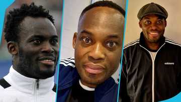 Michael Essien applies "thick yomo" after getting a new haircut: "The barber is not good"