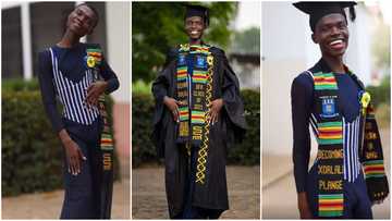 Legon boy causes traffic online wearing ladies outfit and heels to graduation