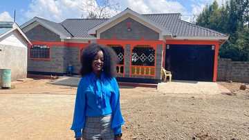 Lady builds 3 bedroom house for mum who used to live in mud-walled hut; inspires many