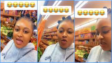 Ghanaian lady in US visits grocery store, laments over inability to bargain over food prices: "I miss Ghana"