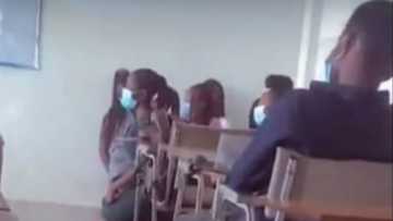 Video of Ghanaian university students kneeling inside lecture hall pops up, causes stir