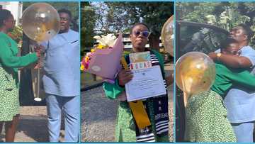 Calista Amoateng: Stacy and Okyeame Quophi’s first daughter completes SHS, dad surprises her