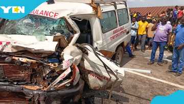Many dead after road crash involving ambulance and a bus from Kumasi