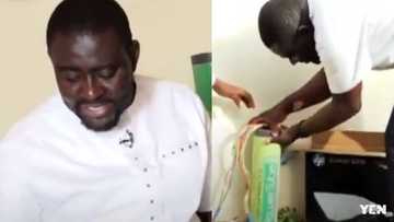 Video goes viral of Ghanaian who makes "house" power banks from laptop batteries