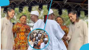 Osagyefo Dr Kwame Nkrumah’s tall grandson draws attention with his beautiful braids at Nkrumahfest