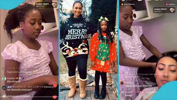 Hajia4Reall's daughter Naila grows big and tall as she washes her mother's hair, video stirs reactions