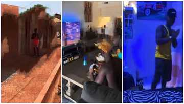 Man shows off the fine luxurious interior of his mud house with AC, big TV and nice furniture, video wows many