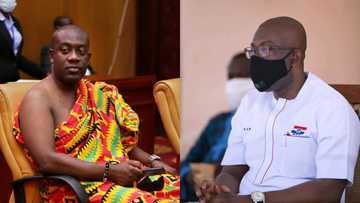 Man says Kojo Oppong Nkrumah is sleeping with a woman at his ministry; See his reaction