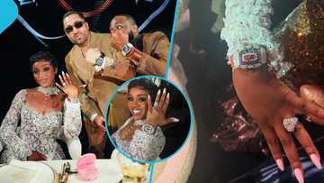 Davido gifts Chioma a $300k Richard Mille diamond watch at Miami wedding, videos trend