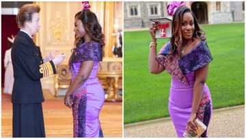 Ghanaian Lorraine Wright officially decorated with MBE award from the Queen Of England