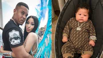 "Papa bear" - Nicki Minaj shows her cute son's face for the first time in 1st stunning photos