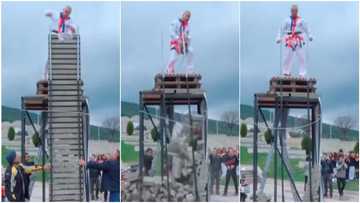 Man sets Guinness world record as he breaks many bricks at once using his elbow, video stirs massive reactions