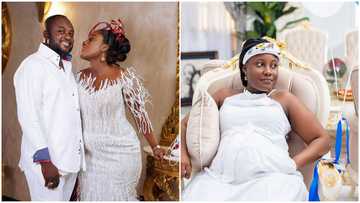 Anita Sefa Boakye reveals gender of baby, drops stunning photos on birthday, many drool over her