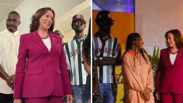 Blacko nie: Lovely video and photos drop as Black Sherif meets US Veep Kamala Harris in Accra